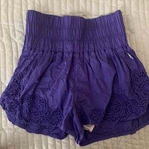 Free People The Way Home Short, Purple Size M